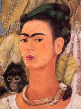 Frida Kahlo : Self-Portrait with Monkey